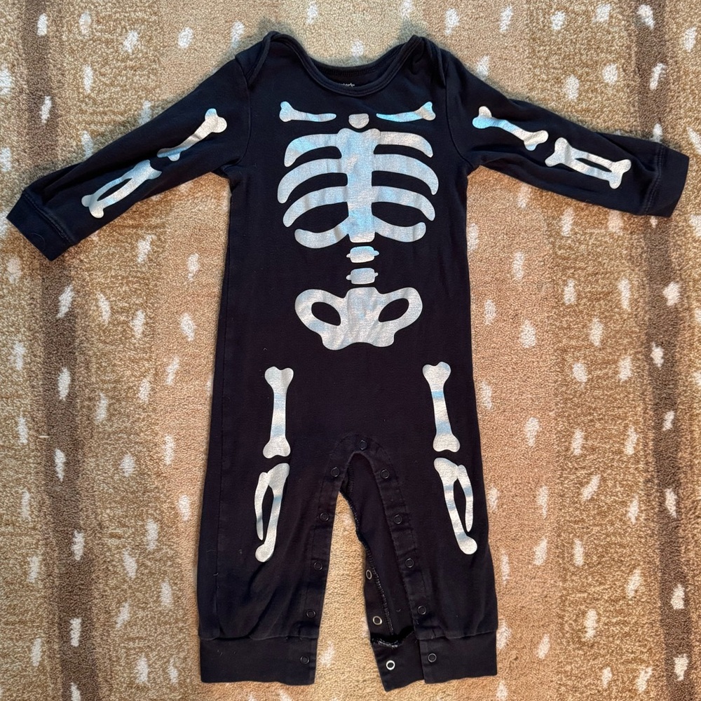 Skeleton onesie